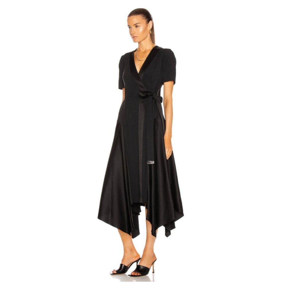 Loewe Silk Panel Wrap Dress